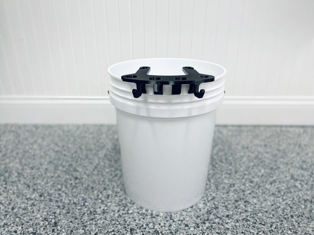 BucketCaddy - Wheel, Tire, & Detailing Brush Organizer for 5-gallon and 6-gallon Car Wash Buckets